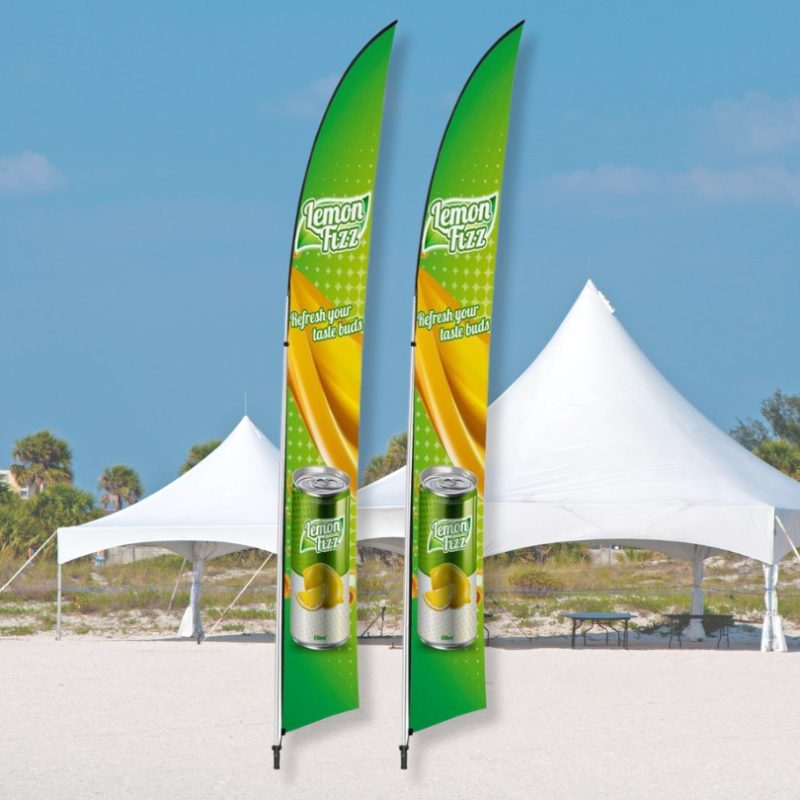 Custom Sublimated Arcfin Flag Banner Displays