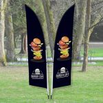 Custom Sublimated Arcfin Flag Banner Displays