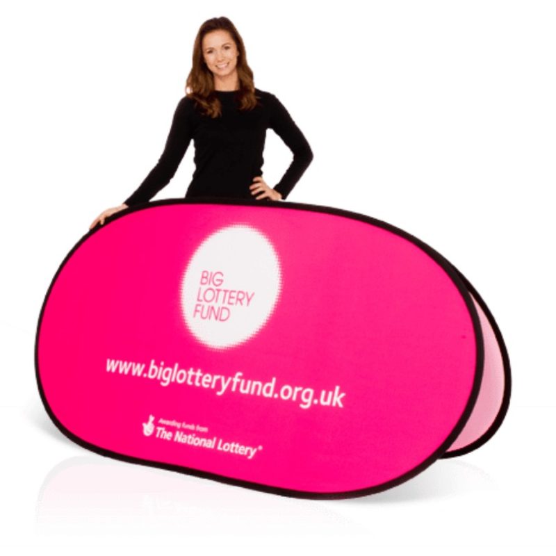 Horizontal Pop-Up Banners