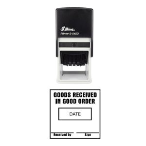 Shiny S-542D Ready Made Dater Stamp Goods Received