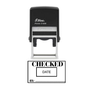 Shiny S-826D Ready Made Dater Stamp Checked