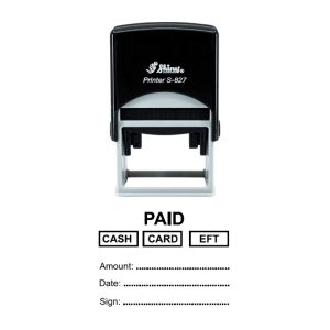 Shiny S-827 Ready Made Stamp PAID Options
