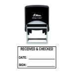 Shiny S-827 Ready Made Stamp Received & Checked