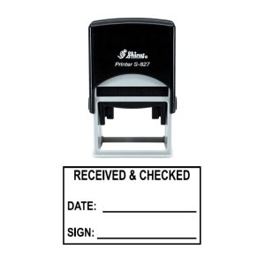 Shiny S-827 Ready Made Stamp Received & Checked