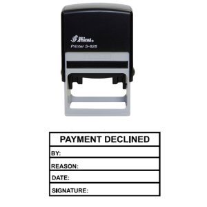 Shiny S-828 Ready Made Stamp Payment Declined