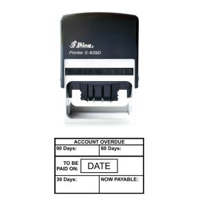 Shiny S-829D Ready Made Dater Stamp Account Overdue