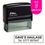 Shiny S-833 Custom Stamp 81x25mm