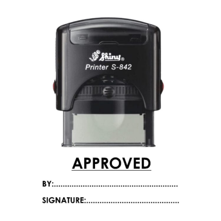 Shiny S-842 Ready Made Dater Stamp Approved By Shiny S-842 Ready Made Dater Stamp Approved By
