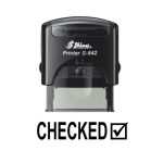 Shiny S-842 Ready Made Dater Stamp Checked