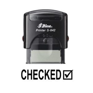 Shiny S-842 Ready Made Dater Stamp Checked