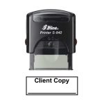 Shiny S-842 Ready Made Dater Stamp Client Copy