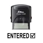 Shiny S-842 Ready Made Dater Stamp Entered