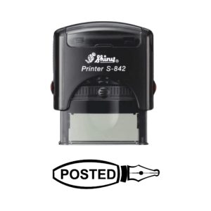 Shiny S-842 Ready Made Dater Stamp Posted