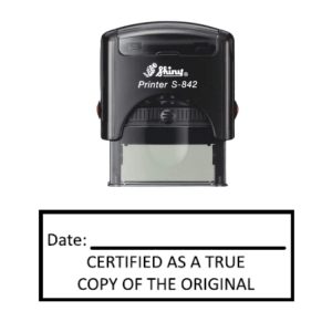 Shiny S-842 Ready Made Stamp Certified Original