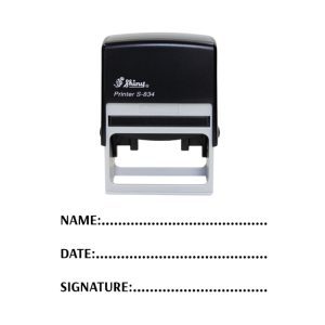 Shiny S-844 Ready Made Stamp Name and Date