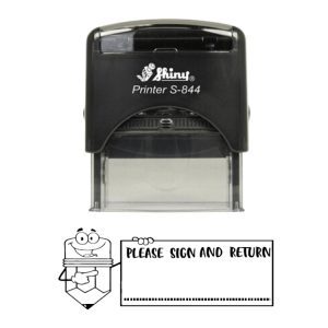 Shiny S-844 Ready Made Stamp Sign and Return