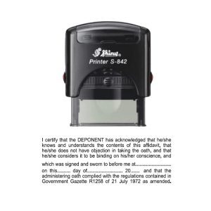 Shiny S-845 Ready Made Stamp Certify