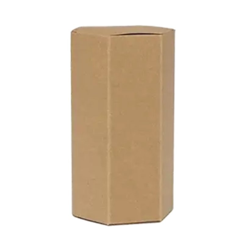 Kraft Unbranded Hex Boxes