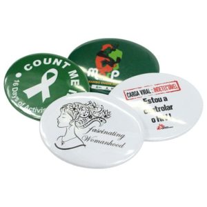 Oval Button Badges