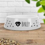 Personalised Plastic Pet Dog Bowl