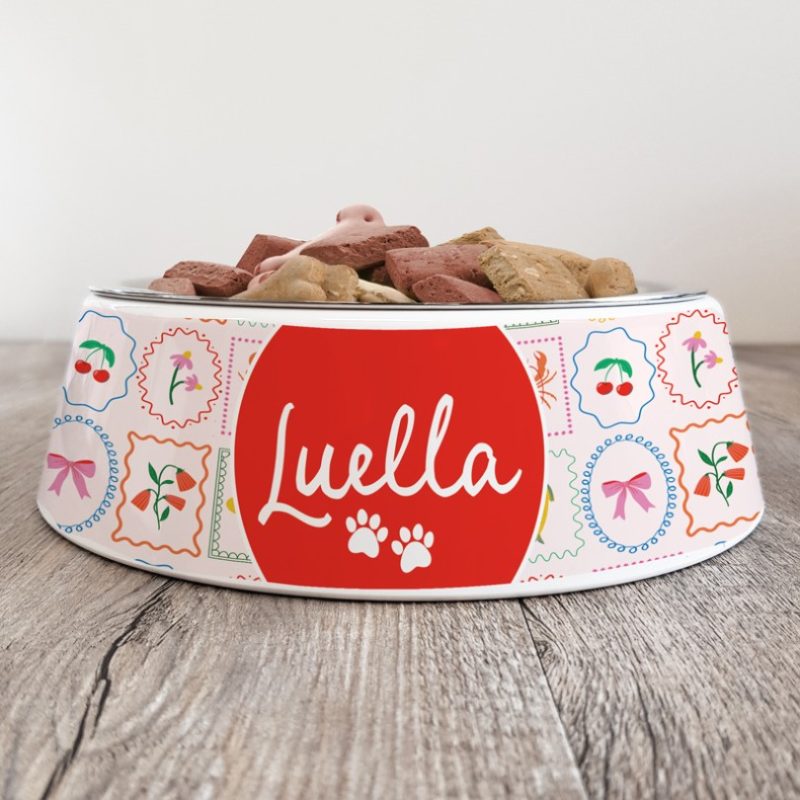 Personalised Melamine Pet Dog Bowl
