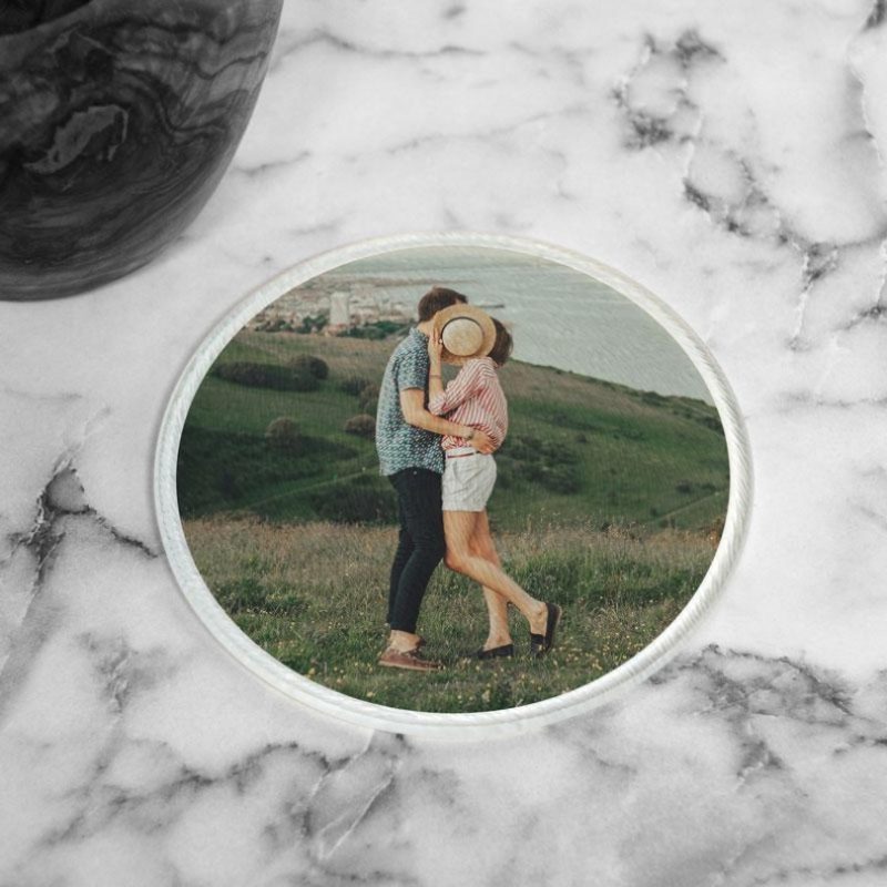 Round Glass Table Coasters