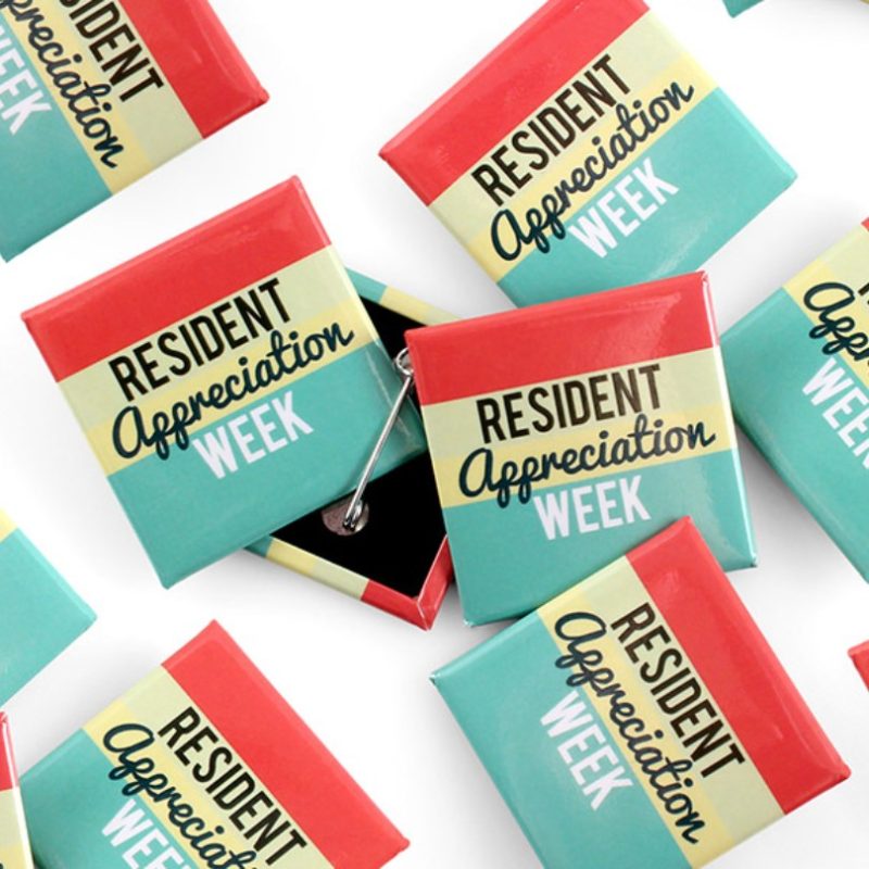 Square Button Badges