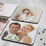 Square Wood Table Coasters