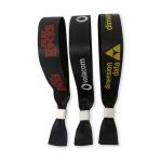 Black Fabric Wristbands