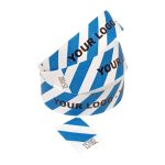 Blue Striped Tyvek Wristbands printed