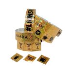 Gold Tear Off Tab Wristbands
