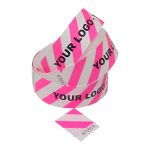 Pink Striped Tyvek Wristbands Printed