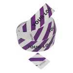 Purple Striped Tyvek Wristbands Printed