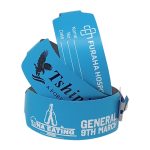 Turquoise Vinyl Wideface Wristbands
