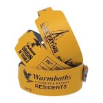 Yellow Vinyl Wideface Wristbands