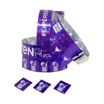 purple Tear Off Tab Wristbands