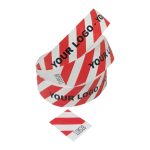 red Striped Tyvek Wristbands printed