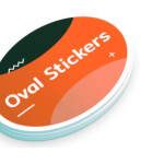 Oval Die Cut Stickers