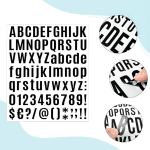 Vinyl Letter and Number Stickers