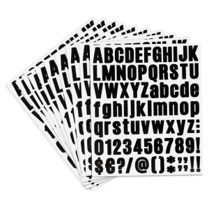 Vinyl Letter and Number Stickers