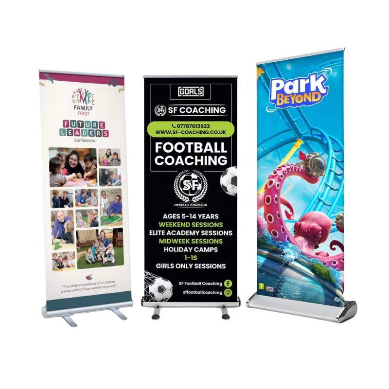 custom printed pull-up banners (2) custom printed pull-up banners