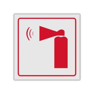 Fire Trolley reflective safety sign (FB14REF)