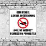 Angling Prohibited Sign