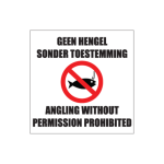 Angling Prohibited Sign