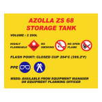 Azolla ZS68 Storage Tank Sign