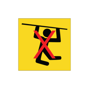 Climbing Forbidden Sign