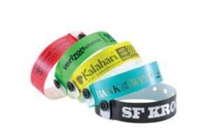 Custom printed tyvek wristbands