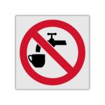 Drinking of this water is prohibited reflective safety sign (PV05REF)