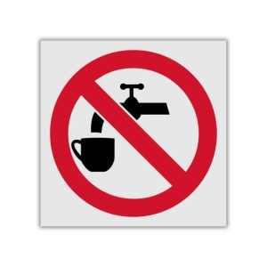 Drinking of this water is prohibited reflective safety sign (PV05REF)