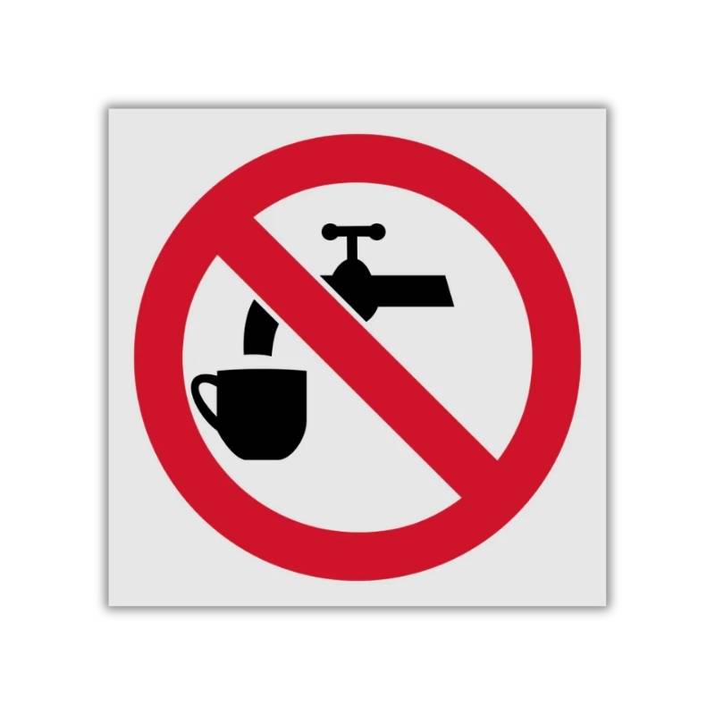 Drinking of this water is prohibited reflective safety sign (PV05REF) Drinking of this water is prohibited reflective safety sign (PV05REF)